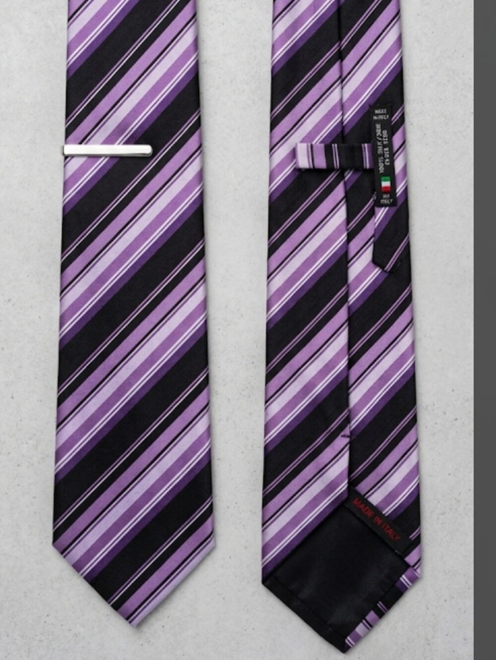 New Old Stock Carlo Alberto Vintage 100% Silk Tie – Made in Italy (Mint Conditio